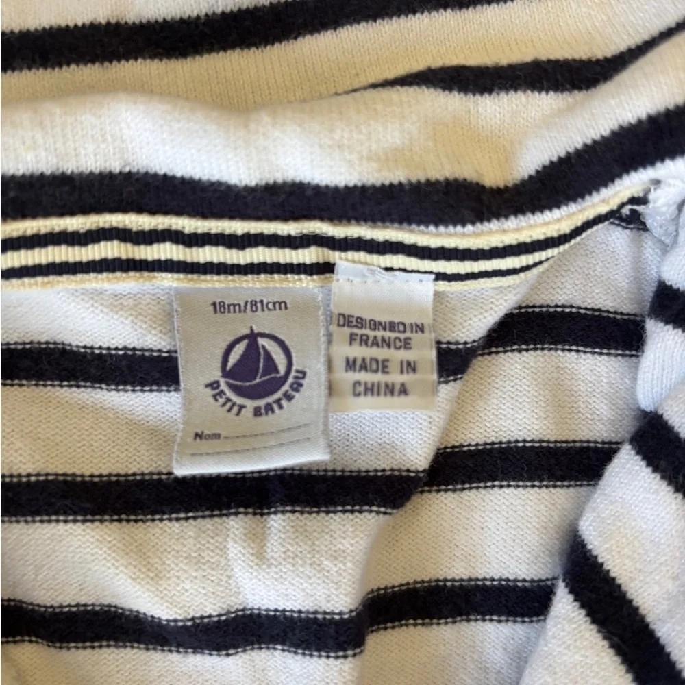 Petit Bateau striped sailor one piece 18mo